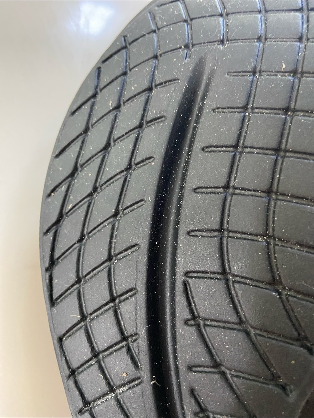 Women's Black Slides with blue Marble - Casual Comfort - Picture 12 of 15